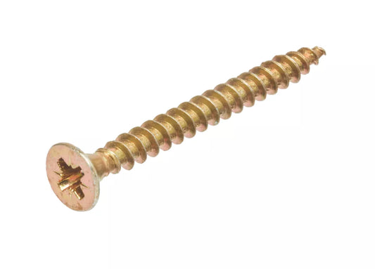 GOLDSCREW PZ DOUBLE-COUNTERSUNK SELF-TAPPING MULTIPURPOSE SCREWS 4MM X 40MM 200 PACK