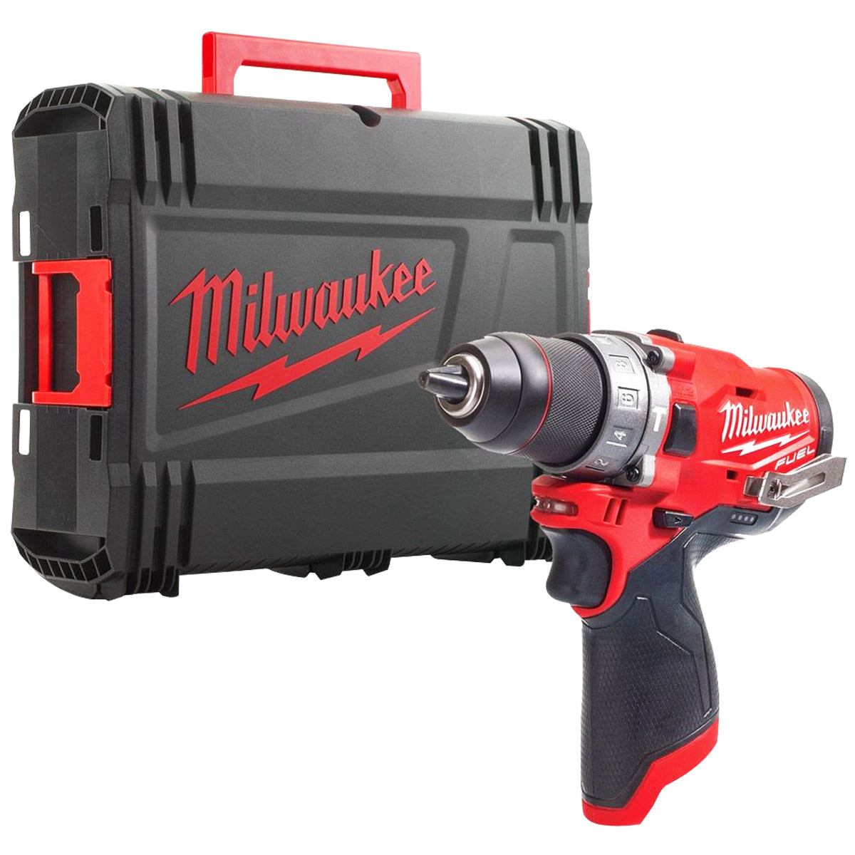 Milwaukee 12V Twin Pack Brushless Impact Driver + Combi Drill with 2 x 2.0Ah Battery & Charger