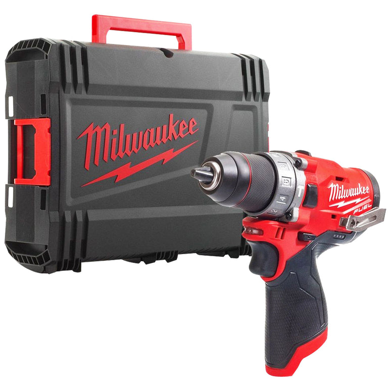 Milwaukee 12V Twin Pack Brushless Impact Driver + Combi Drill with 2 x 2.0Ah Battery & Charger