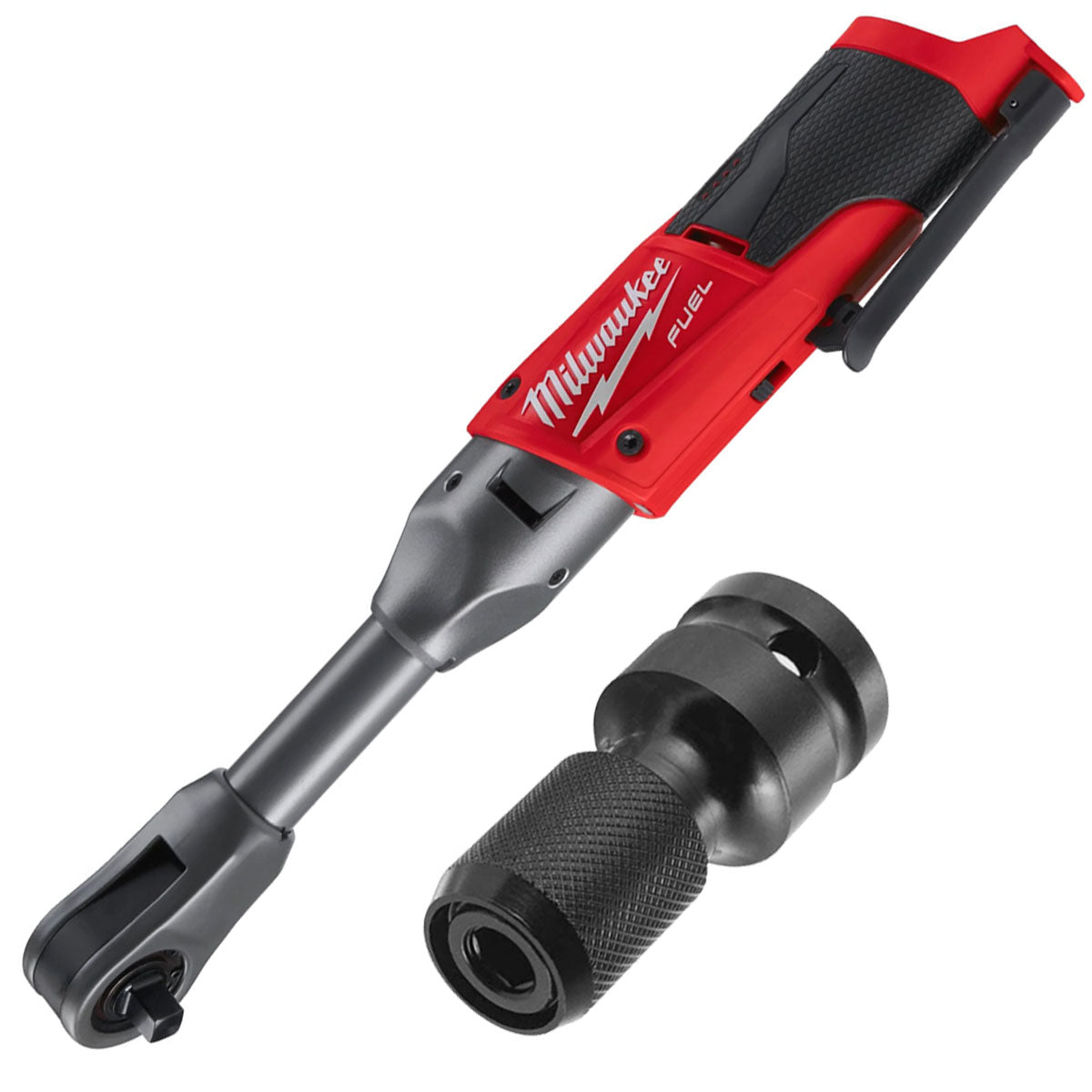 Milwaukee M12FIR38LR-0 12V FUEL Brushless Long Reach 3/8" Ratchet with Socket Adapter