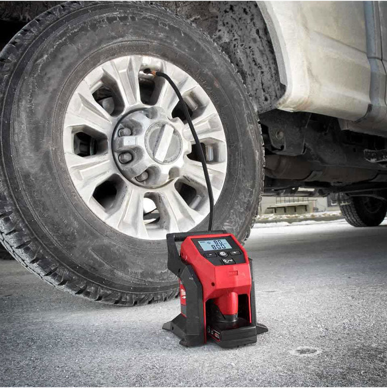 Milwaukee M12BI-0 M12 12V Compact Inflator with 2 x 4.0Ah Batteries & Charger