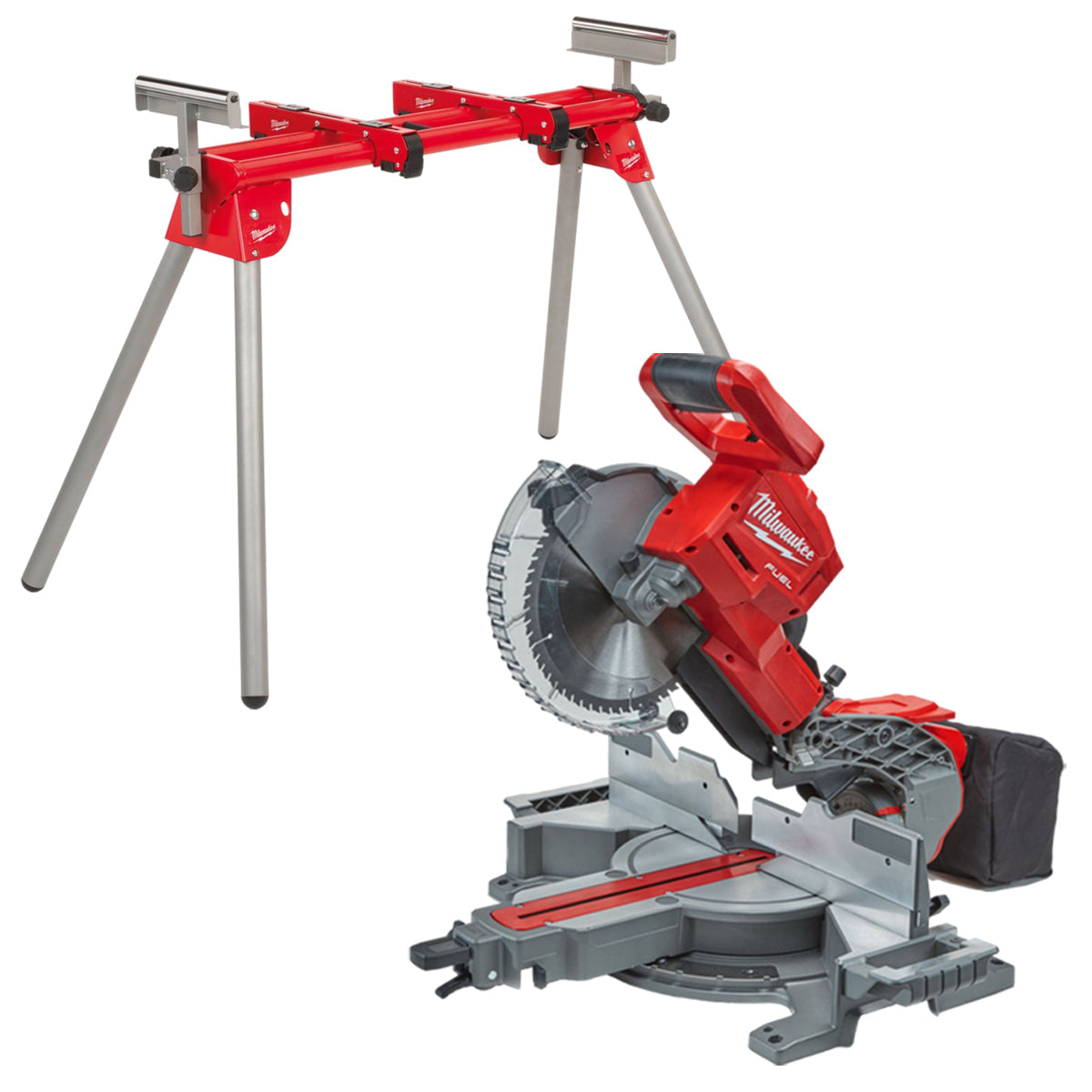 Milwaukee M18FMS254-0 18V Brushless 254mm Compound Mitre Saw with Leg Stand