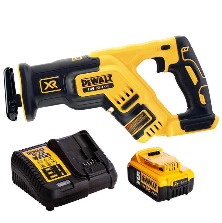 DeWalt DCS367N 18V Brushless Compact Reciprocating Saw with 1 x 5.0Ah Battery & Charger