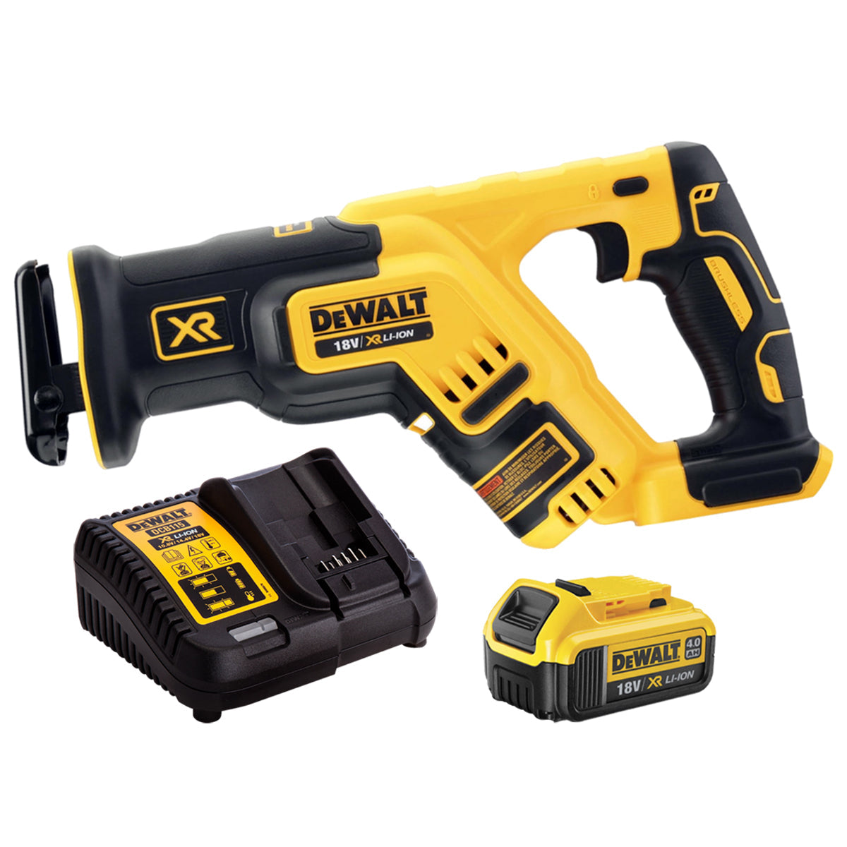 DeWalt DCS367N 18V Brushless Compact Reciprocating Saw with 1 x 4.0Ah Battery & Charger