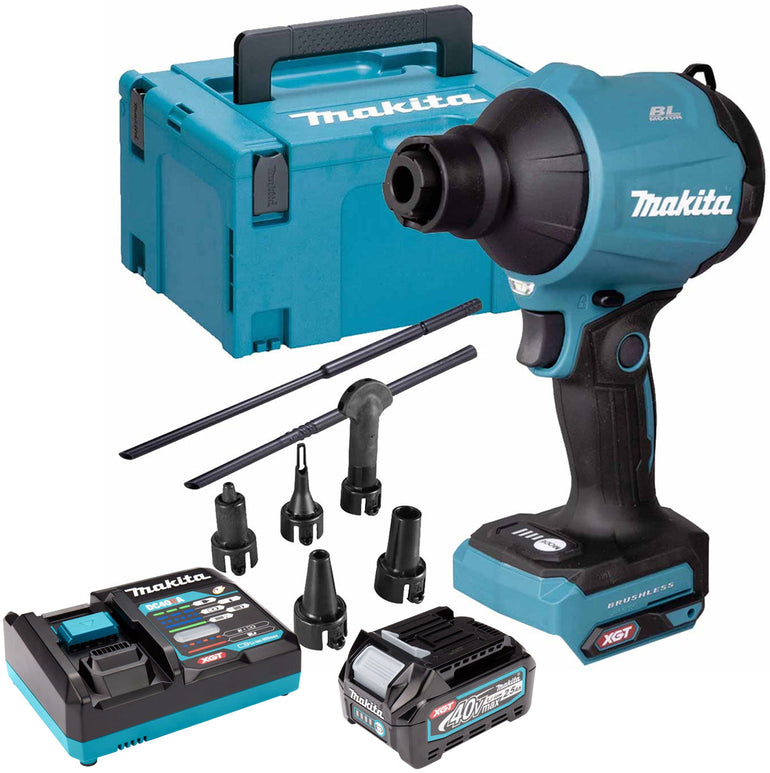 Makita AS001GZ05 40V Dust Blower with 1 x 2.5Ah Battery Charger & Case