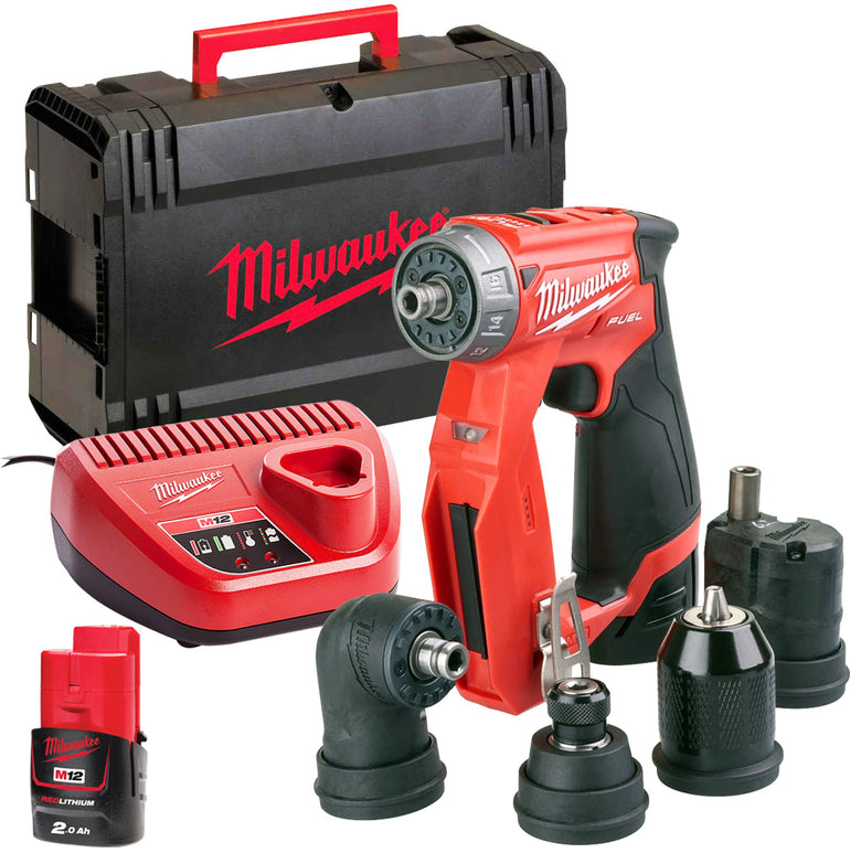 Milwaukee M12FDDXKIT-0X 12V Fuel Brushless Drill Driver with 1 x 2.0Ah Battery Charger & Case