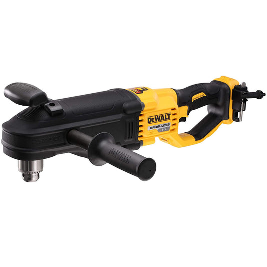 DeWalt DCD470N 54V XR Flexvolt Brushless Right Angled Core Drill with 1 x 9.0Ah Battery Charger & Bag