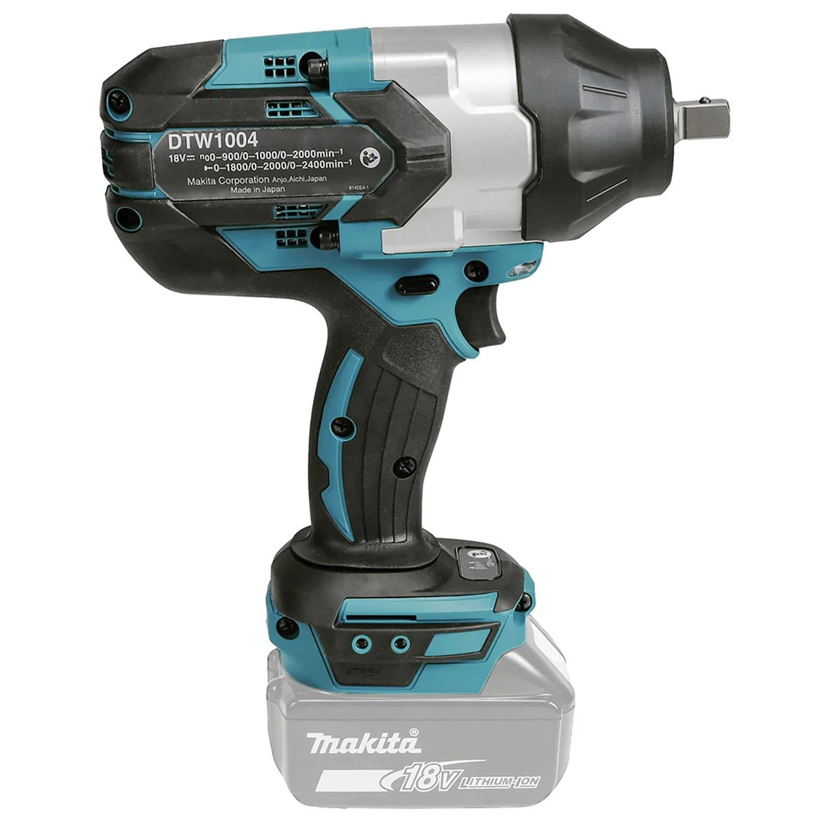 Makita DTW1004Z 18V Brushless 1/2" Impact Wrench with 1 x 5.0Ah Battery & Charger