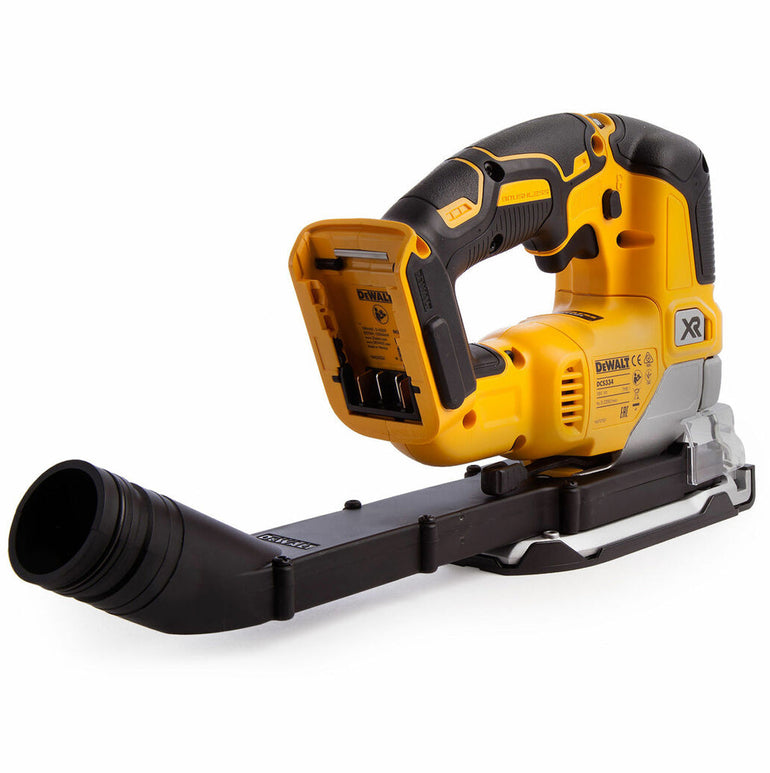 DeWalt DCS334N 18V Brushless Top Handle Jigsaw with HCS Progressor Tooth Jigsaw Blades