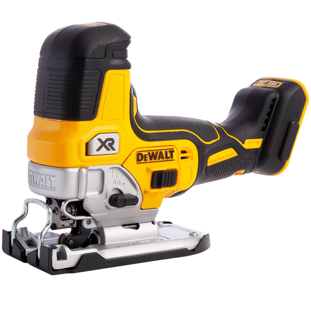 DeWalt DCS335N 18V Brushless Grip Jigsaw with 1 x 5.0Ah Battery Charger & 20" Bag