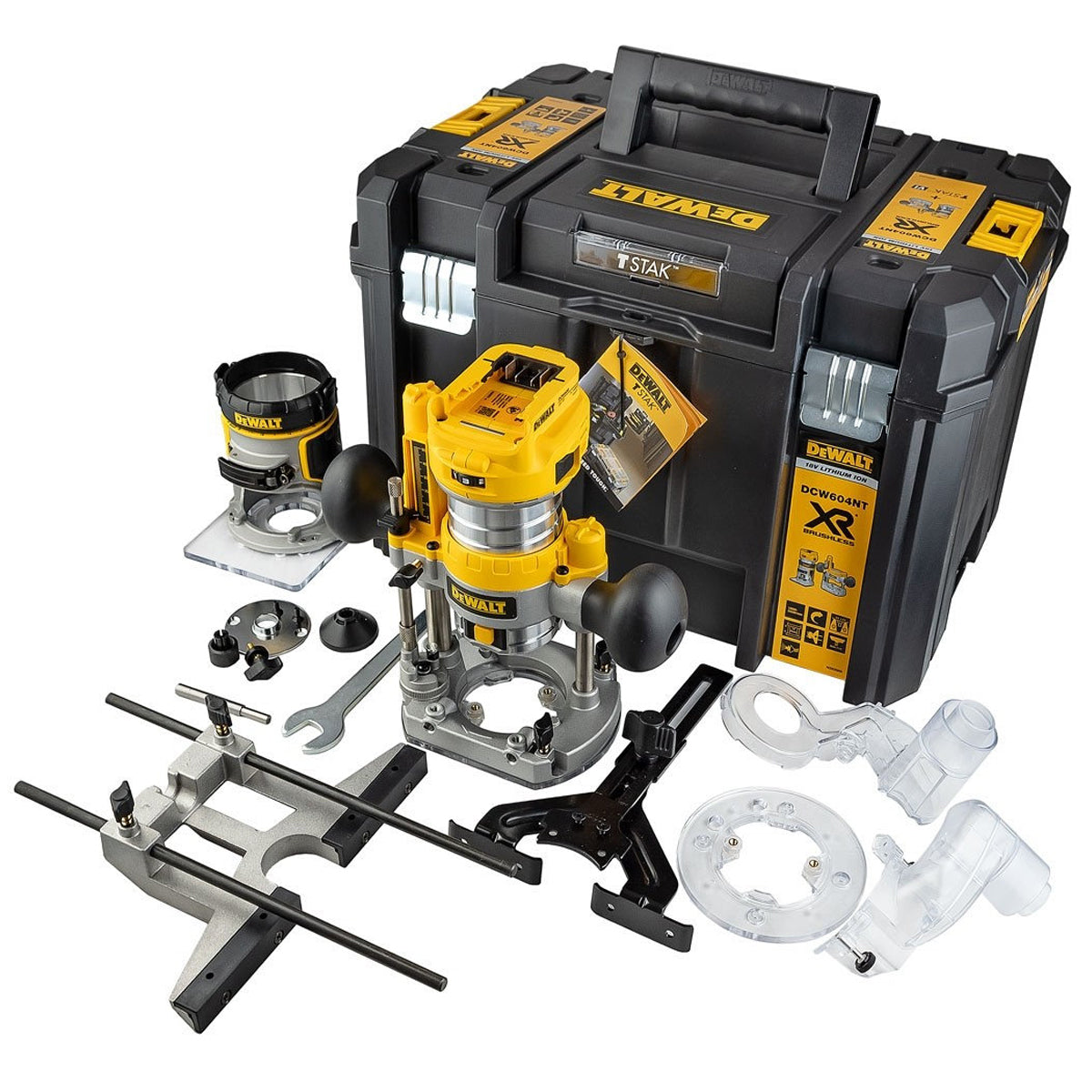 Dewalt DCW604NT 18V XR Brushless 1/4" Router Trimmer with 1 x 4.0Ah Battery