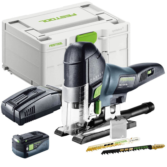 Festool PSC 420 EB-Basic GB 18V Cordless Pendulum Jigsaw - 577236 With 1 x 5.0Ah Battery & Charger