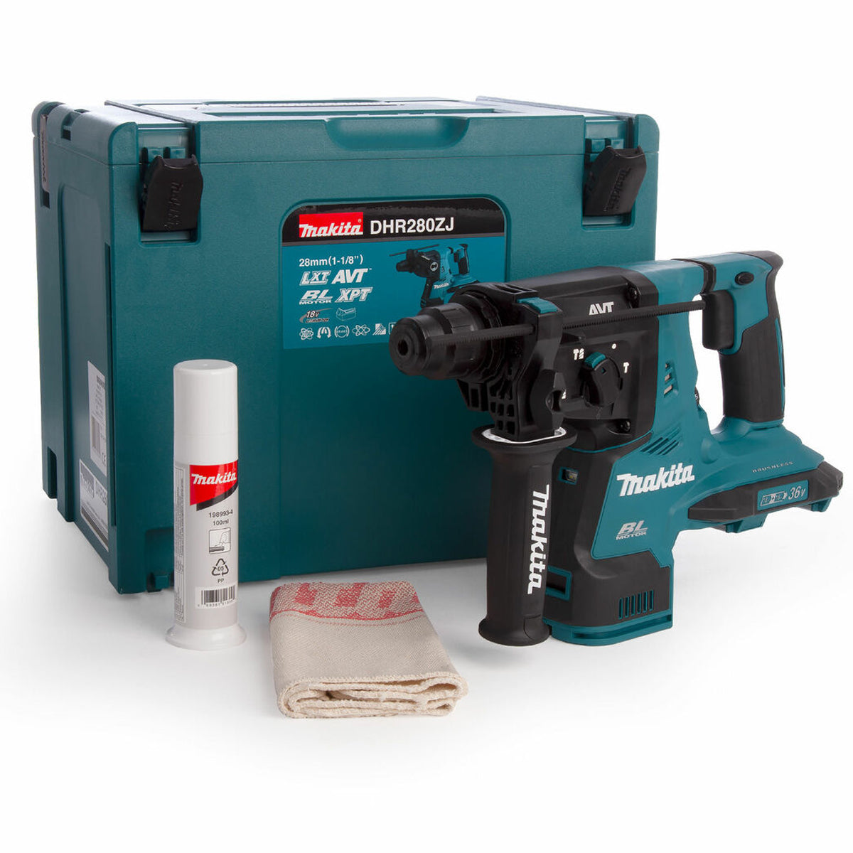 Makita DHR280ZJ 36V Brushless SDS+ Rotary Hammer Drill Body With Case