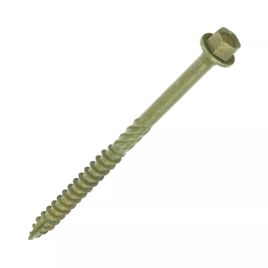 TIMCO HEX SOCKET TIMBER FRAME CONSTRUCTION & LANDSCAPING SCREWS 6.7MM X 100MM 50 PACK