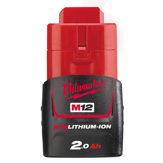 Milwaukee M12B2 12v 2.0Ah Red Lithium-Ion Battery 4932430064