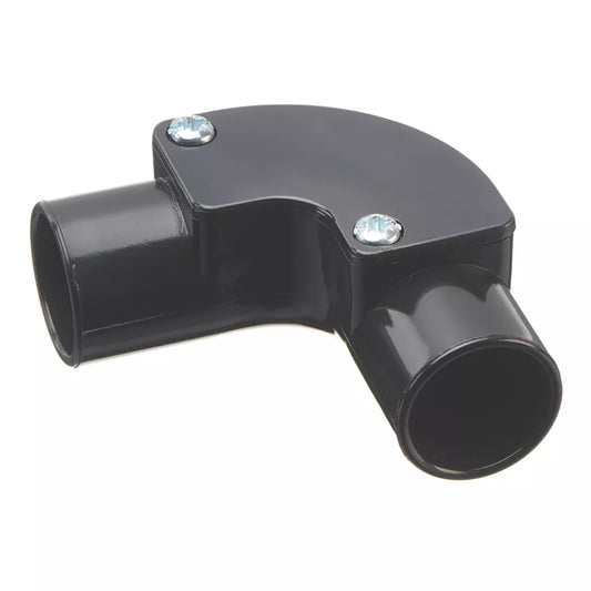 DETA TTE BLACK INSPECTION ELBOW 20MM