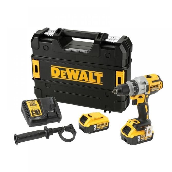 DeWalt DCD991P2 18V Brushless 3 Speed Drill Driver with 2 x 5.0Ah Battery