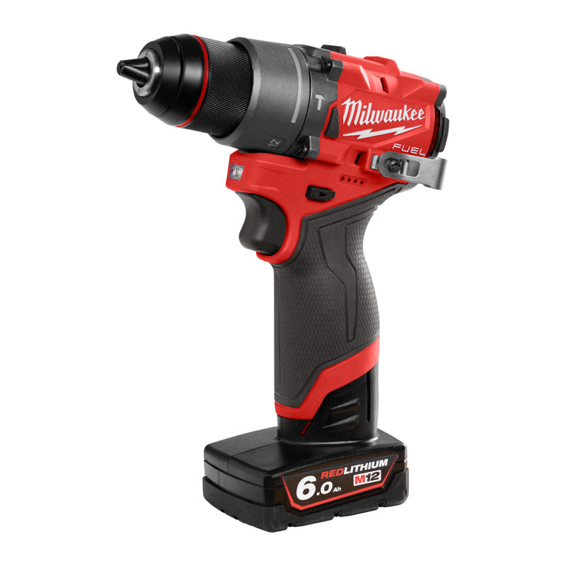 Milwaukee M12FPD2-602X 12V FUEL Brushless Combi Drill with 2 x 6.0Ah Batteries, Charger & Case 4933479871