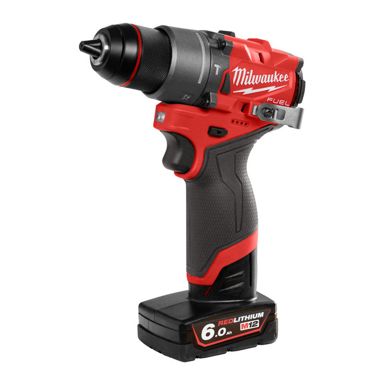 Milwaukee M12FPD2-602X 12V FUEL Brushless Combi Drill with 2 x 6.0Ah Batteries, Charger & Case 4933479871