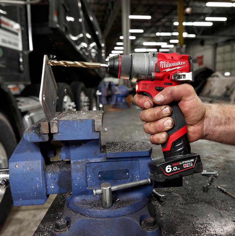 Milwaukee M12FPD2-602X 12V FUEL Brushless Combi Drill with 2 x 6.0Ah Batteries, Charger & Case 4933479871