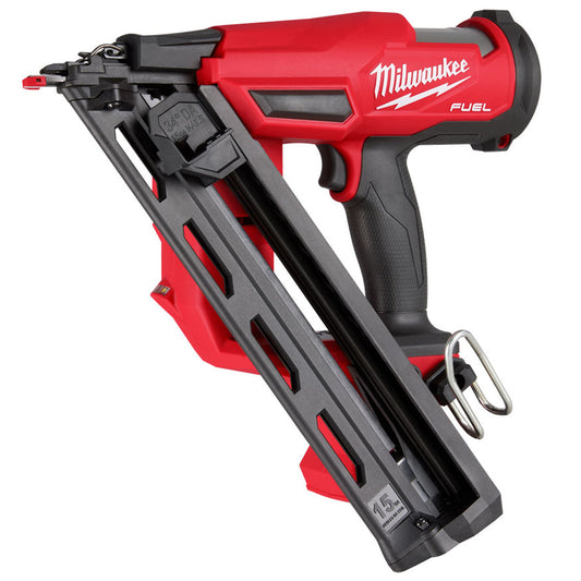 Milwaukee M18FN15GA-0 18V Brushless Angled Finish Nailer 15Ga with 1 x 5.5Ah Battery & Charger