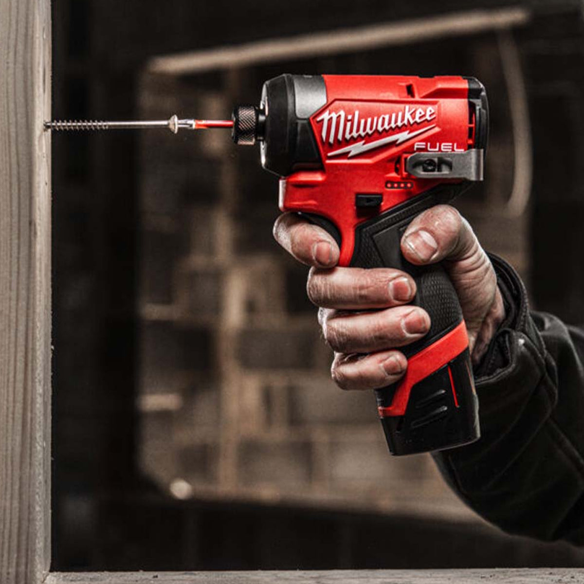 Milwaukee 12V Twin Pack Brushless Impact Driver + Combi Drill with 2 x 2.0Ah Battery & Charger