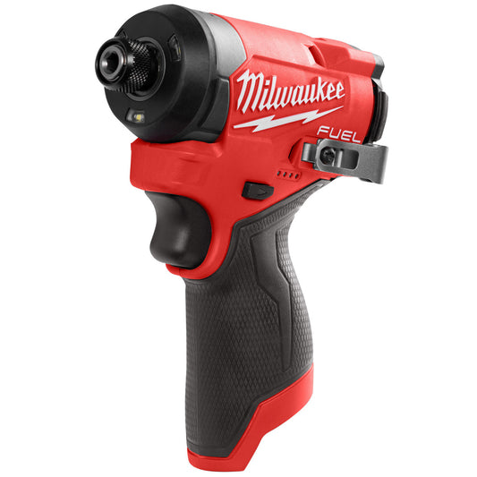 Milwaukee 12V Twin Pack Brushless Impact Driver + Combi Drill with 2 x 2.0Ah Battery & Charger