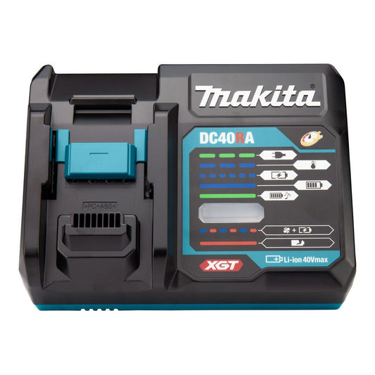 Makita 191K01-6 40Vmax XGT Power Source Kit 240V With 2 x 4.0Ah BL4040 Batteries, Charger & Case