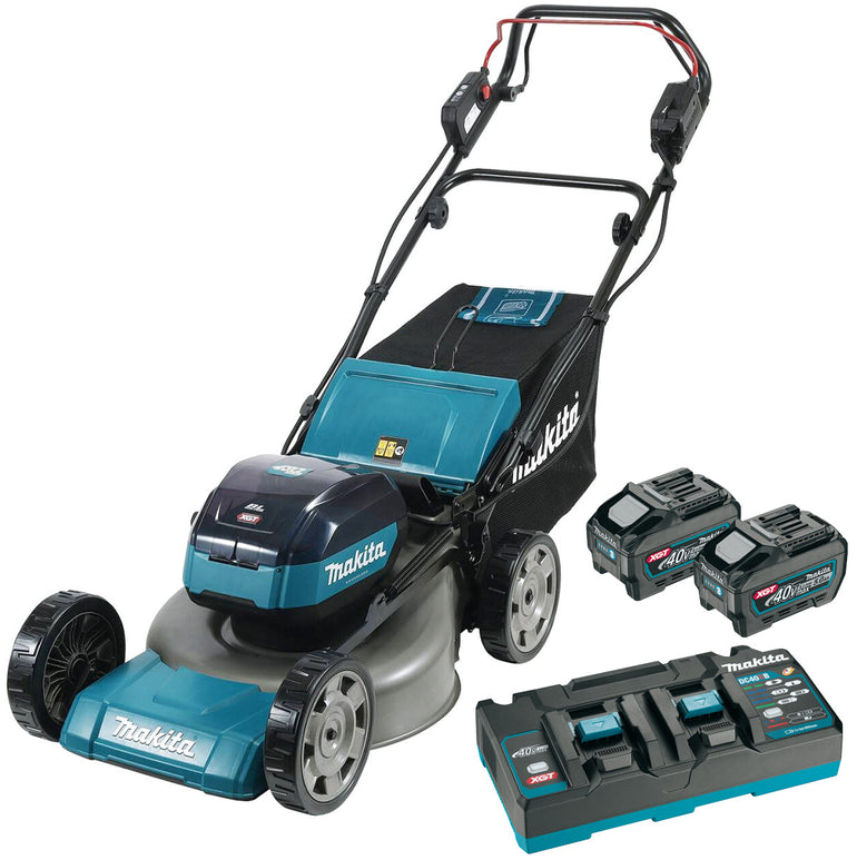 Makita LM001GT204 40Vmax XGT Brushless Lawnmower with 2 x 5.0Ah Battery & Charger