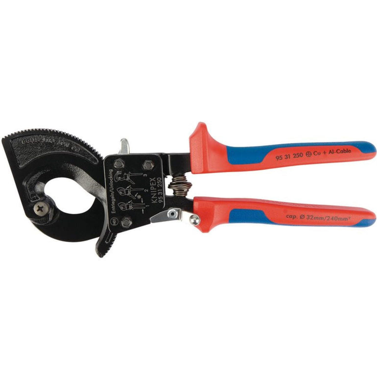 Knipex 95 31 250 Ratchet Action Cable Cutter 250mm 18555