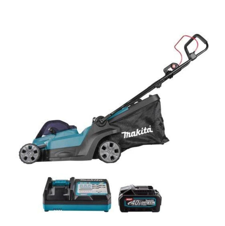 Makita LM003GM103 40V XGT Brushless 380mm (15″) Lawn Mower with 1 x 4.0Ah Battery & Charger