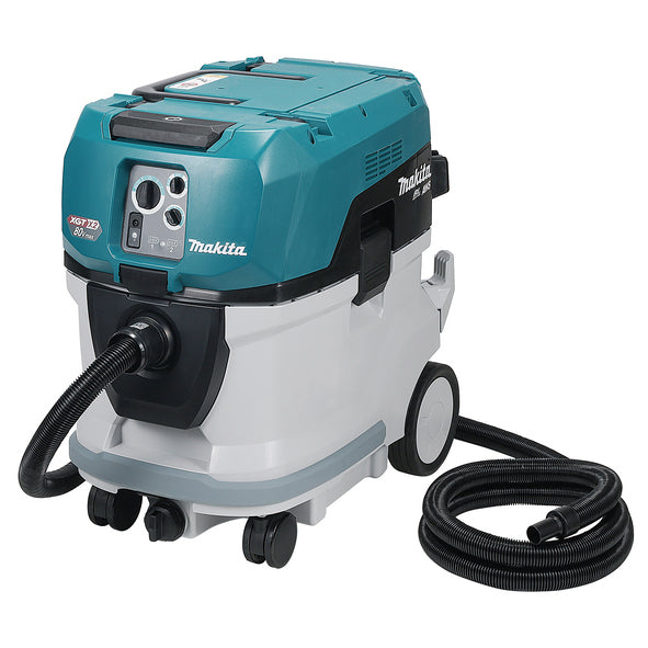 Makita VC006GMT21 80VMax (40V x 2) XGT Brushless M-Class Dust Extractor With 2 x 5.0Ah Batteries & Charger