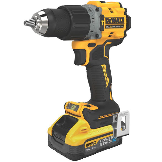 Dewalt DCD805H2T-GB XR Powerstack 18V Compact Hammer Drill Driver Kit