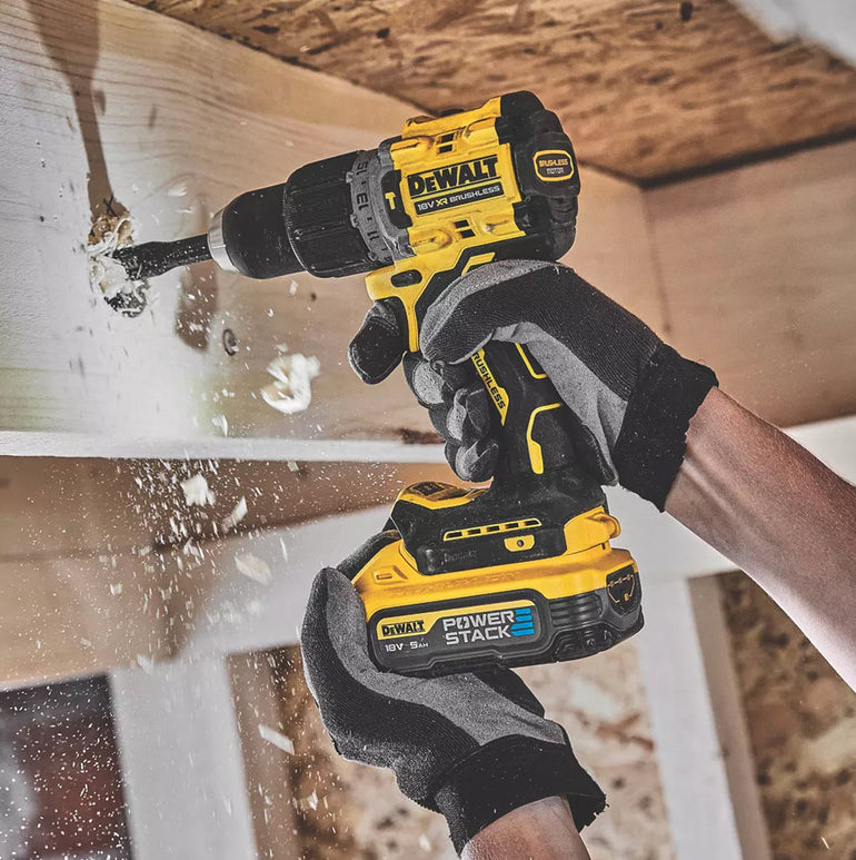 Dewalt DCD805H2T-GB XR Powerstack 18V Compact Hammer Drill Driver Kit