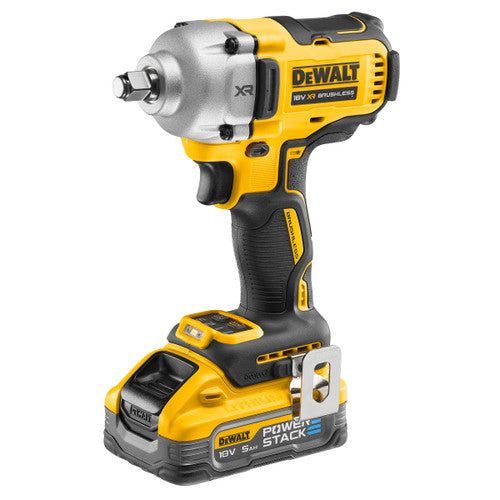 DeWalt DCF891H2T-GB 18V XR Brushless Impact Wrench with 2 x 5.0Ah Batteries & Charger