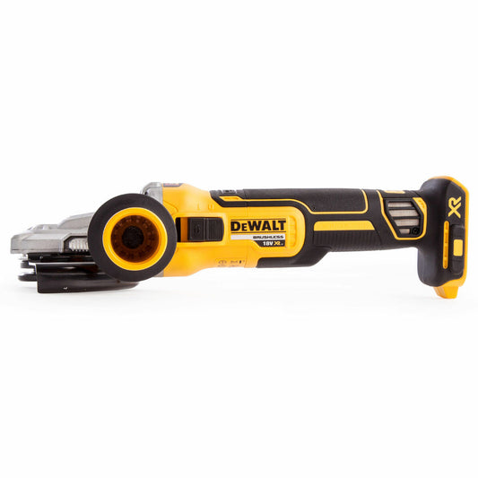 Dewalt DCG405FN 18V Brushless Flat Head Slide Angle Grinder Body Only