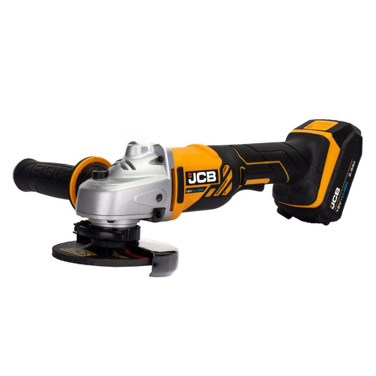 JCB 18AG-2-V2 18V Angle Grinder with 2x2.0Ah Batteries & charger