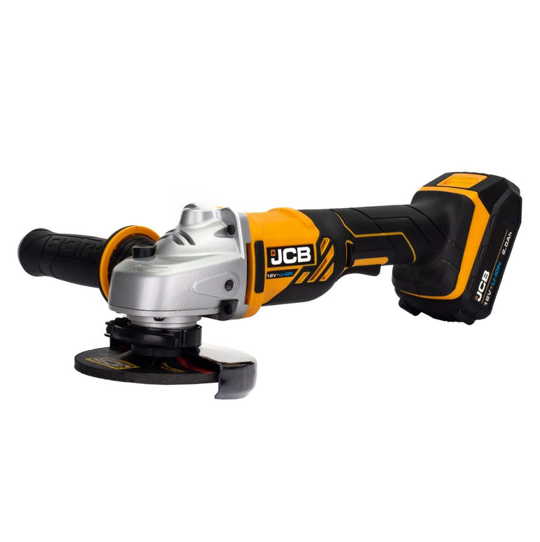 JCB 18AG-2-V2 18V Angle Grinder with 2x2.0Ah Batteries & charger