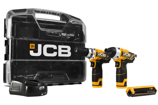 JCB 21-12TPK-WB-2 12V Twin Pack with 2 x 2.0Ah Batteries & Charger in W-Boxx 102