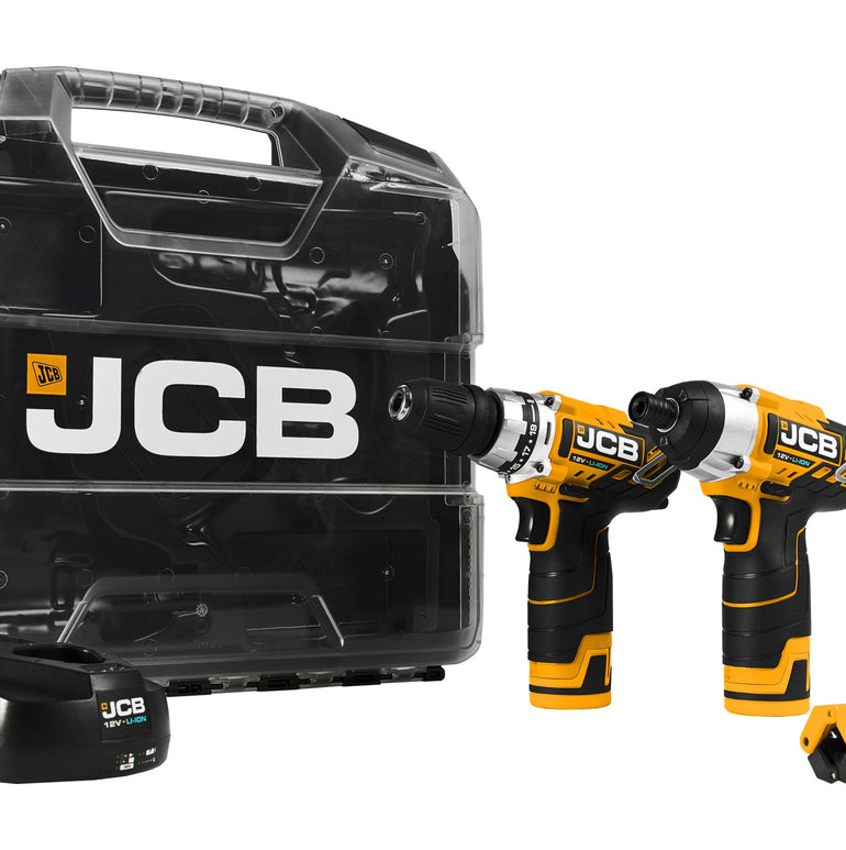 JCB 21-12TPK-WB-2 12V Twin Pack with 2 x 2.0Ah Batteries & Charger in W-Boxx 102