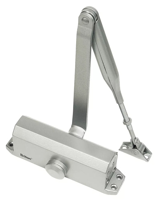 BRITON 121CE OVERHEAD DOOR CLOSER SILVER