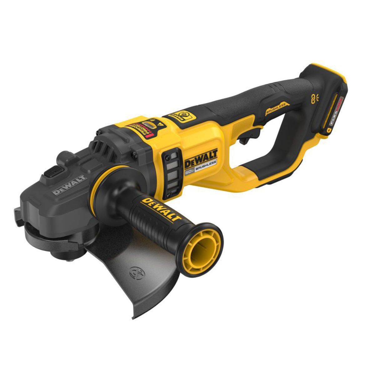 DeWalt DCG460X2 54V Brushless FlexVolt 230mm Angle Grinder with 2 x 9.0Ah Batteries, Charger & Case