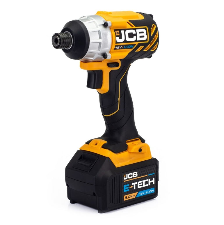 JCB21-18TPKMT-5 18V Brushless Combi Drill, Impact Driver & Multi Tool Kit with 2 x 5.0ah Batteries, Charger & Bag