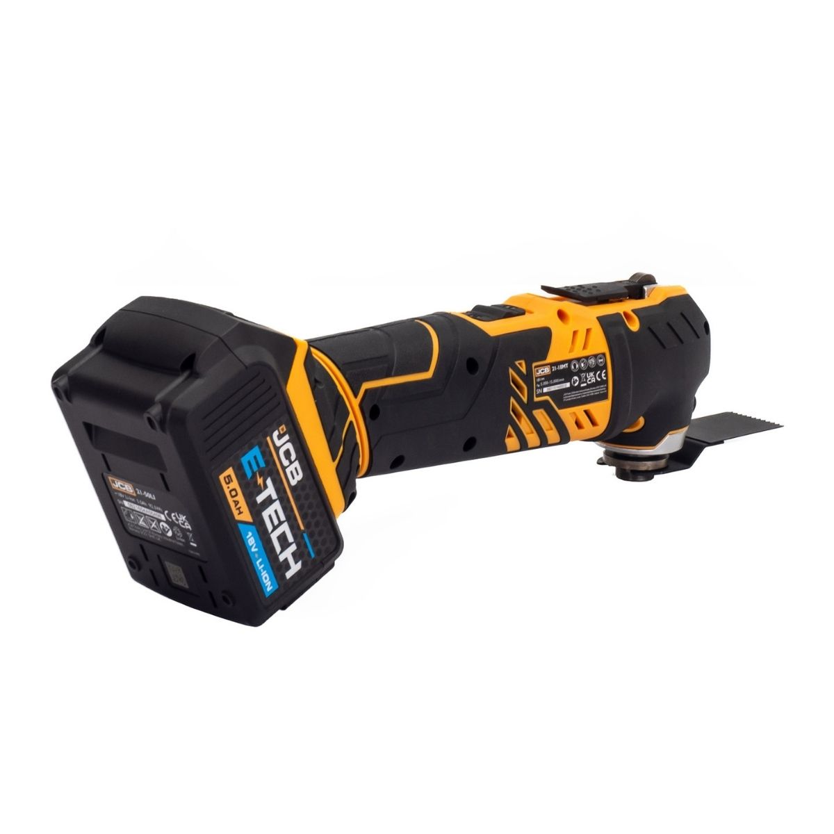 JCB21-18TPKMT-5 18V Brushless Combi Drill, Impact Driver & Multi Tool Kit with 2 x 5.0ah Batteries, Charger & Bag