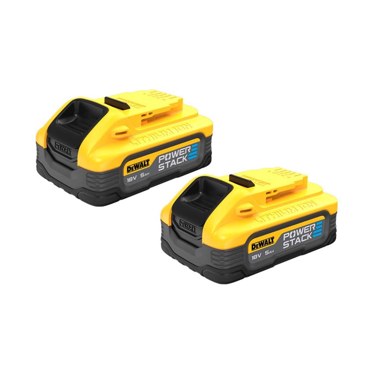 Dewalt DCG409H2T 18V XR Brushless 125mm Grinder with 2 x 5.0Ah Powerstack Batteries, Charger & TSTAK Case