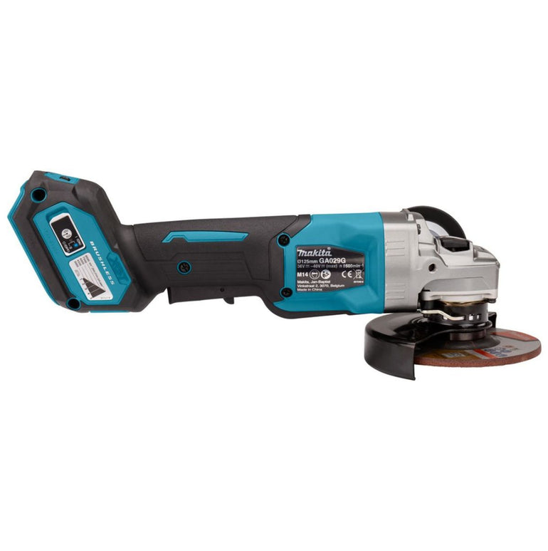 Makita GA029GZ01 40v XGT Max 125mm Brushless Angle Grinder Body Only With Carry Case