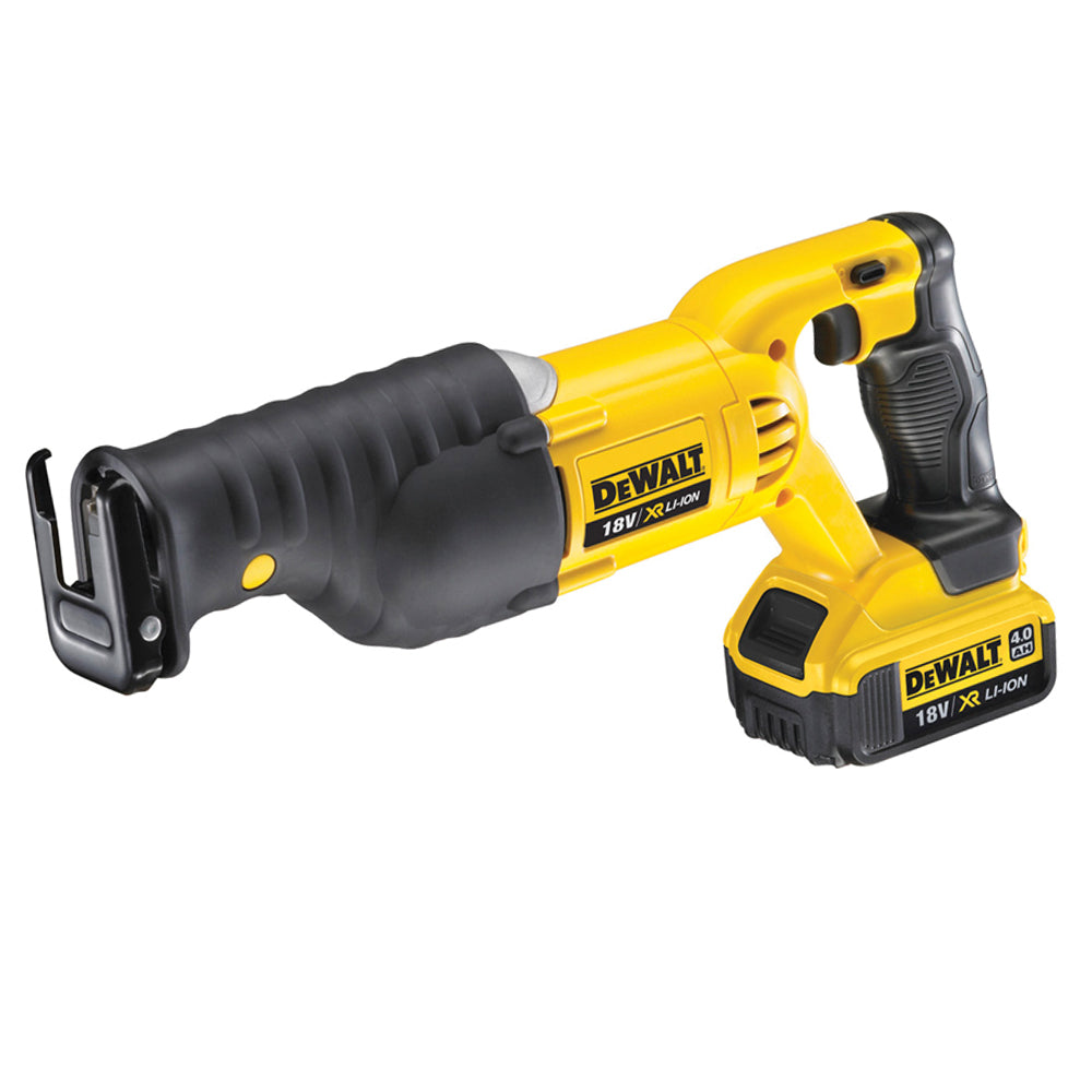 DeWalt DCS380M2-GB 18V XR Reciprocating Sabre Saw with 2 x 4.0Ah Battery & Charger in Case