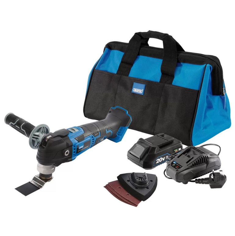 Draper Storm COMT20SFKIT 20V Oscillating Multi-Tool Kit 79900