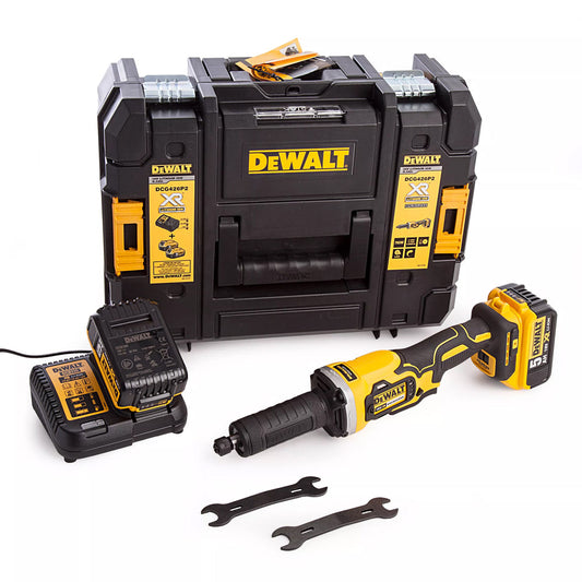 Dewalt DCG426P2 18V XR Brushless 125mm Die Grinder 2 x 5.0Ah Batteries