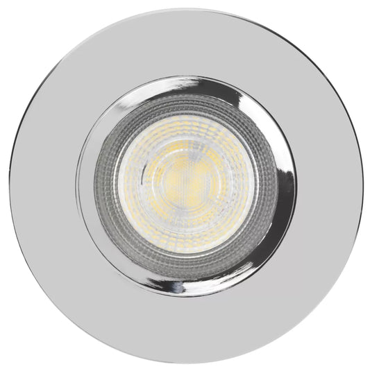 LAP FIXED LED DOWNLIGHTS CHROME 4.5W 420LM 10 PACK (228PP)